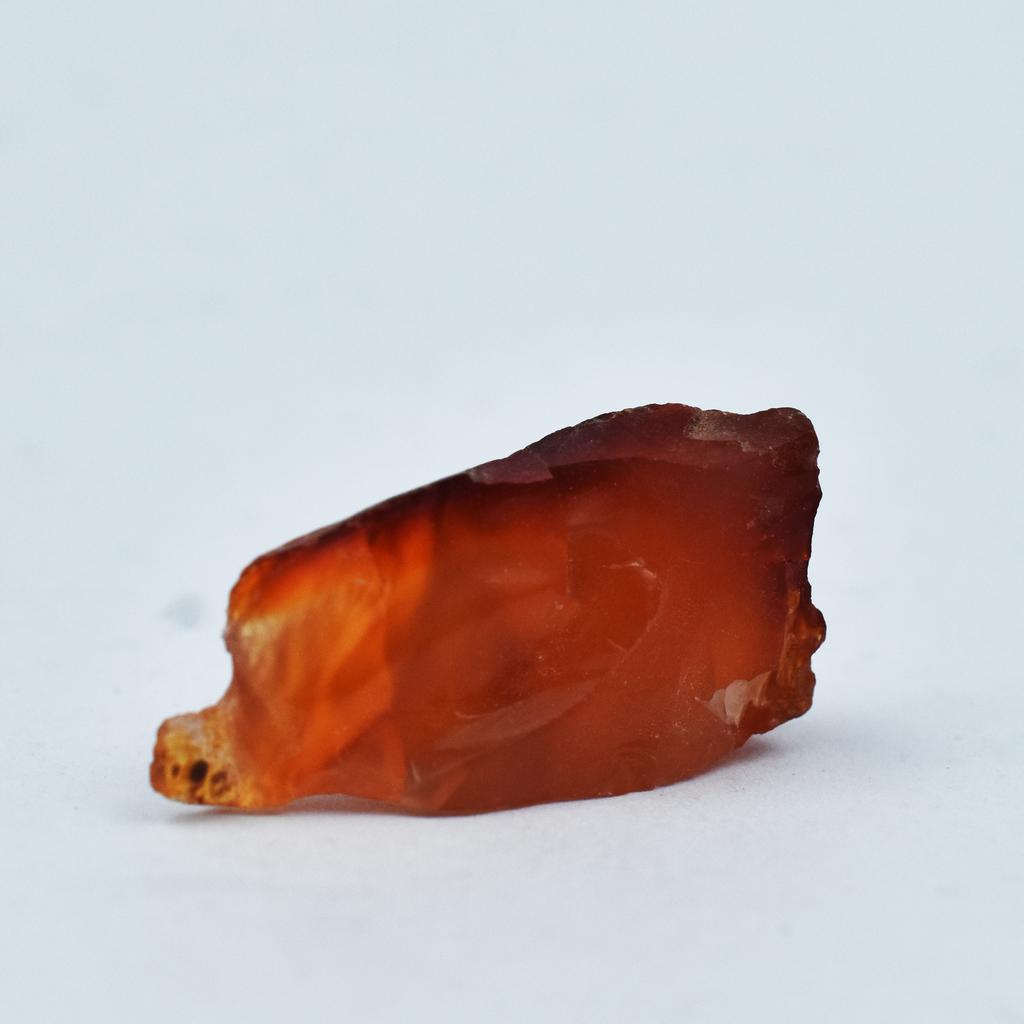 Natural Orange Sapphire 14.1ct Raw Rough Certified Loose Gemstone