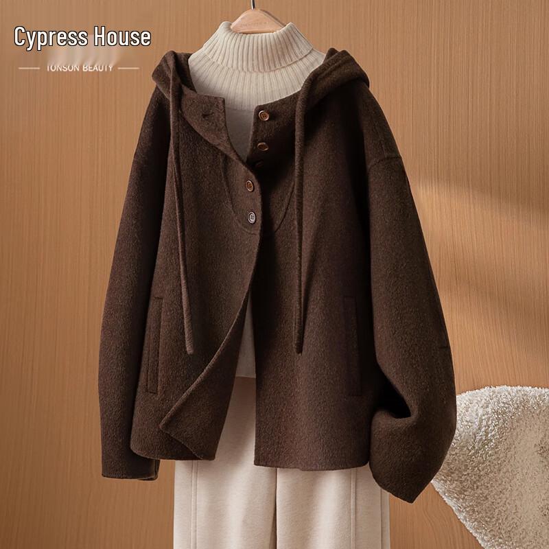 

Женское длинное зимнее пальто с капюшоном Sishe, 100% шерсть S