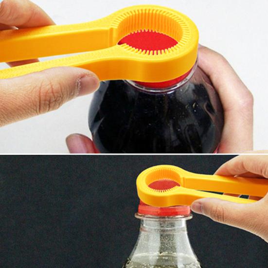 Universal Bottle Opener Ergonomic Grip Bottle Cap Remover for Seniors Non-Slip Plastic Bottle Cap Lifter for Kitchen Bar