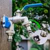Zinc Zinc Zinc Alloy Double Valve Faucet 1/2 Inch Inlet Dual Outlet Faucet Garden Water Valve Courtyard