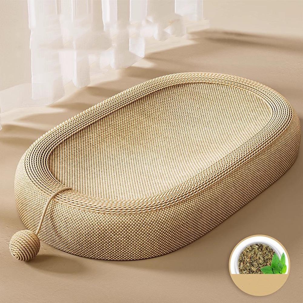 Wear-resistant Cat Paw Board Basin Oval Cat Claw Board Cat Scratching Bed  Sofa Protector