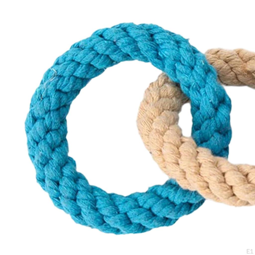 2Pcs Parrot Rope Swings Climbing Toy Bite Resistance Chewing Cage Hanging Birds Perch for