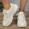Fashion Fashion Lace Up Platform Sneaker Women Comfy Mesh Breathable Running Walking Shoes Woman Non Slip Thick Bottom Vulcanized Shoes
