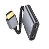 MultiFunction HDMIs To USB C Adapter 4K Video Audios Converter Plugs and Play Portable Compatible for Window Systems