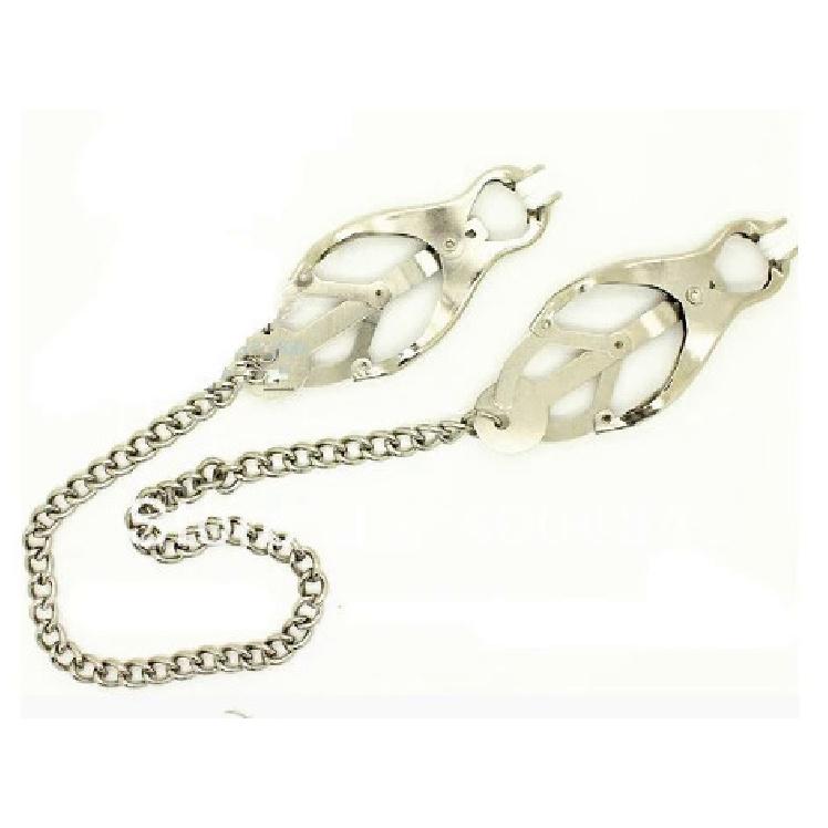 Silver/Black Metal Nipple Clamps Massager Sex Toys For Woman Fetish BDSM Breast Nipple Clips Sex Products For Couples Adult Game