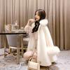 New imitation mink velvet coat female loose student winter medium and long furry imitation fur coat fluff