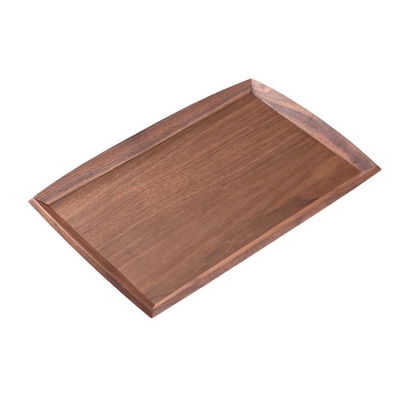 Black Walnut Rectangular Wooden Serving Tray