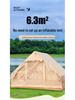 6.3 Sq M Portable Rainproof Inflatable Oxford Cloth Camping Tent