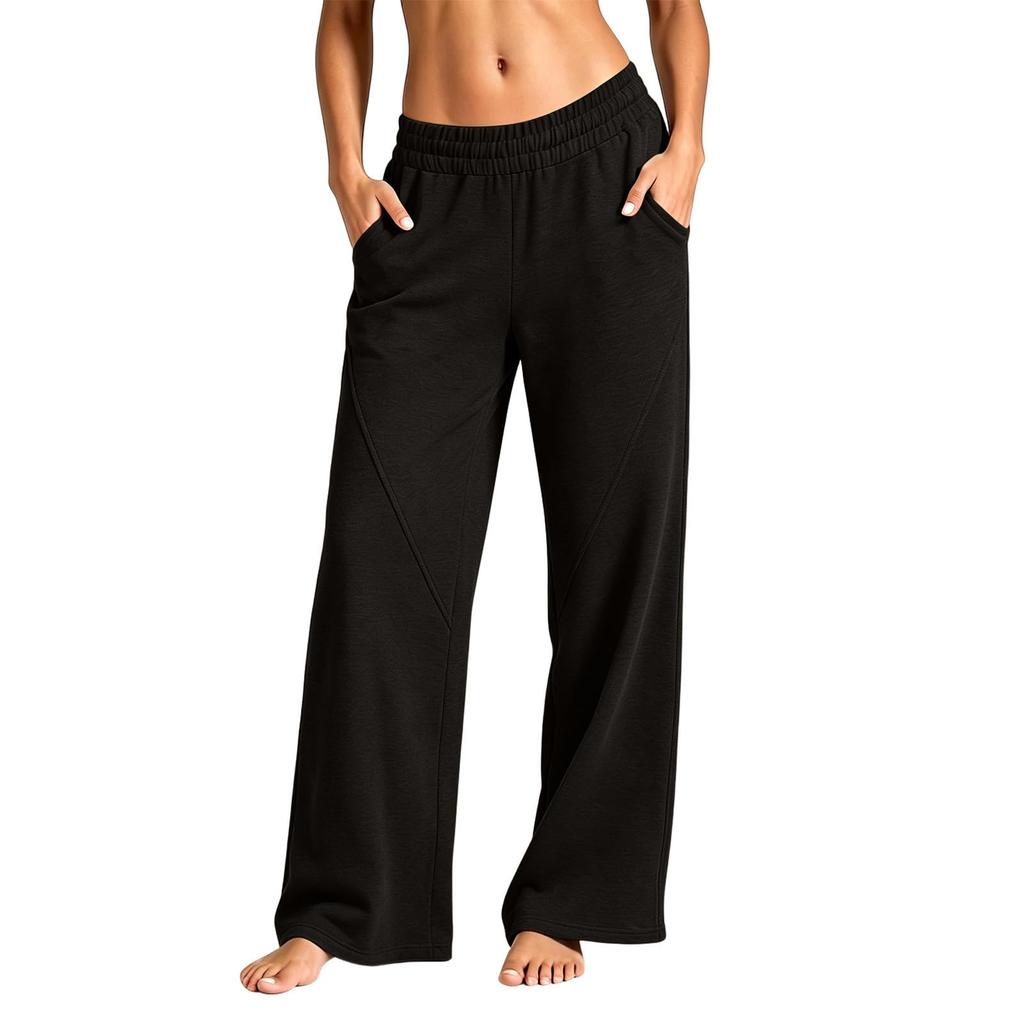 Women's Casual Wide Leg Pants with Pockets for Everyday Wear