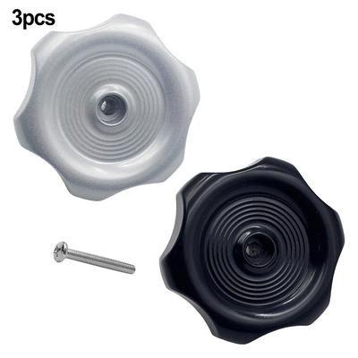 Lot de 3 boutons de fenêtre de camping-car de remplacement avec vis de montage en acier inoxydable