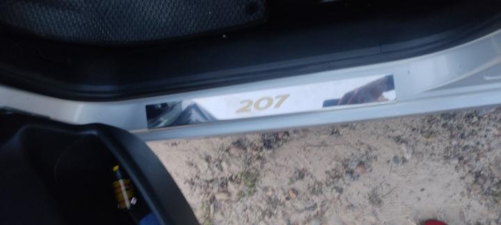 Door Sills Carmos (4 Pcs, Stainless Steel) for Peugeot 207