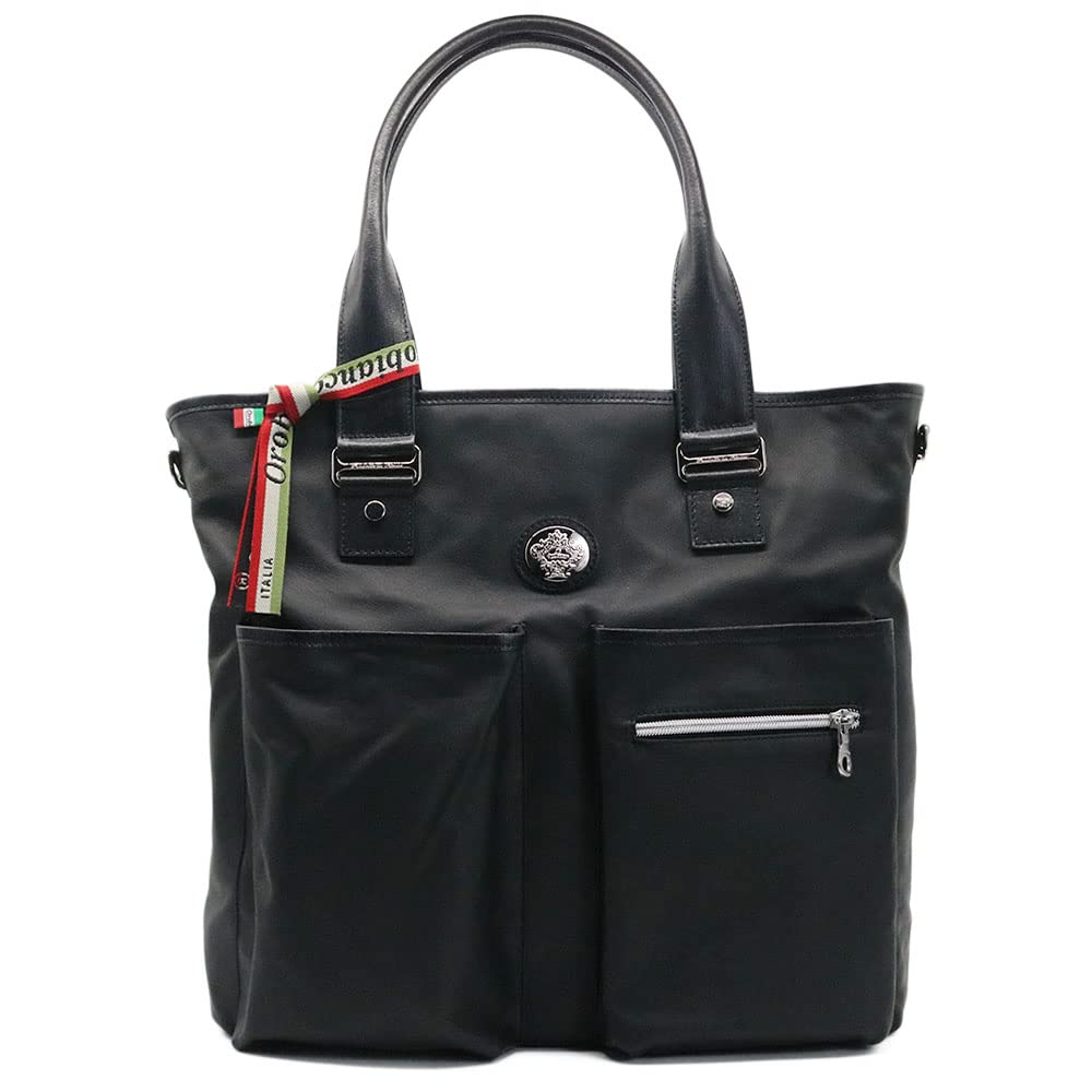 

Tote Luxury Genuine Horse Large in Genuine Leather Bag [Orobianco] Bag, Leather, Leather, Capacity, Men s [Made Italy] Brand, Commuter, [Product] чорний