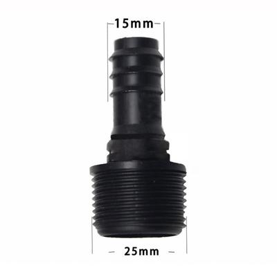 Practical Female Male Thread Garden Hose Barb Connector 16mm 20mm 25mm PE Irrigation Pipe Fitting Screw Joint