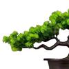 Künstlicher Bonsai-Baum Grüner Übertopf Kleine Pflanzen Deko Pflanze Indoor für Tisch