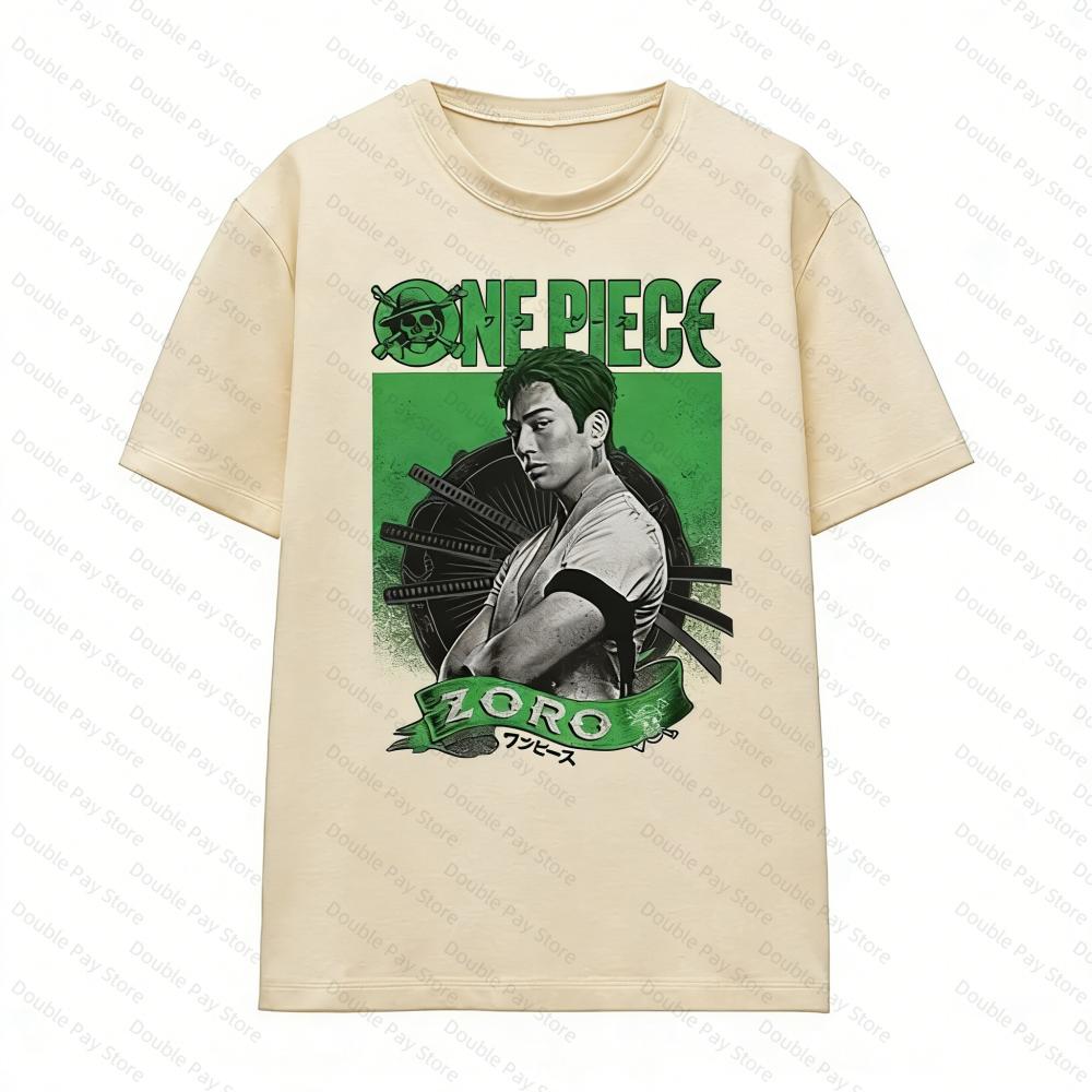 

New One Piece Roronoa Zoro Vintage Graphic TShirt Y2K Unisex Anime Streetwear Short Sleeve Tee Women tshirts Kids Tshirt Tops S