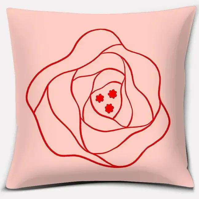 Abstract Leaf Series Pillow Gift Home Office Decoration  Bedroom Sofa Car Cushion Cover Case