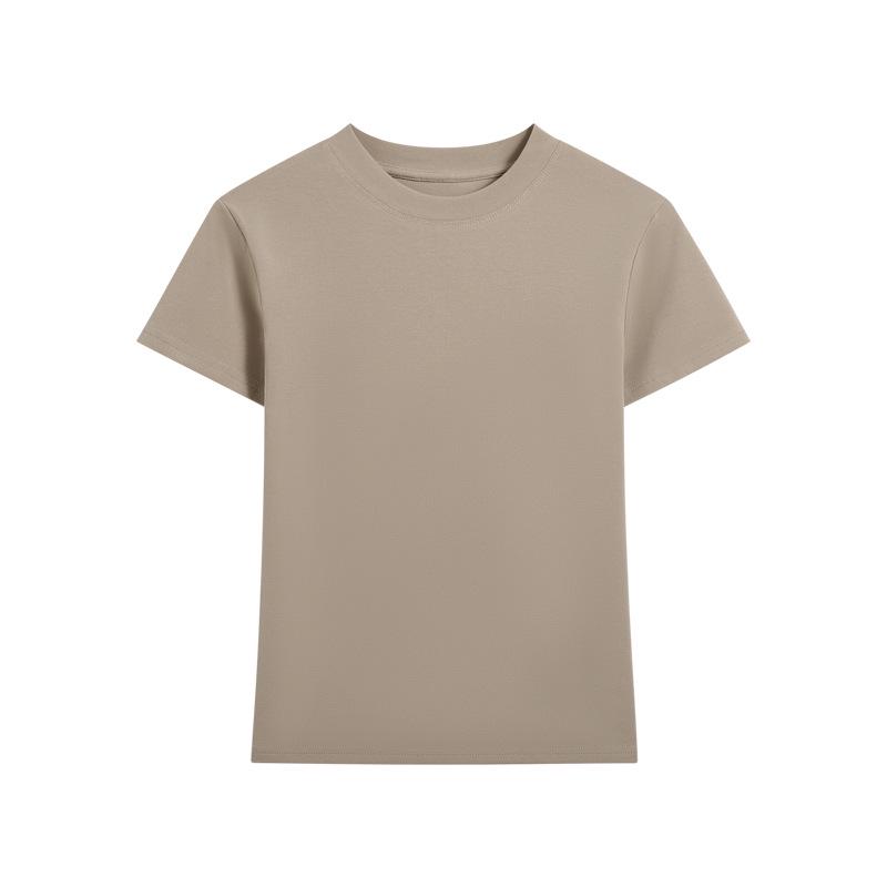 Women's Spring Summer Slim Fit Spandex T-shirt - Short Sleeve American Style