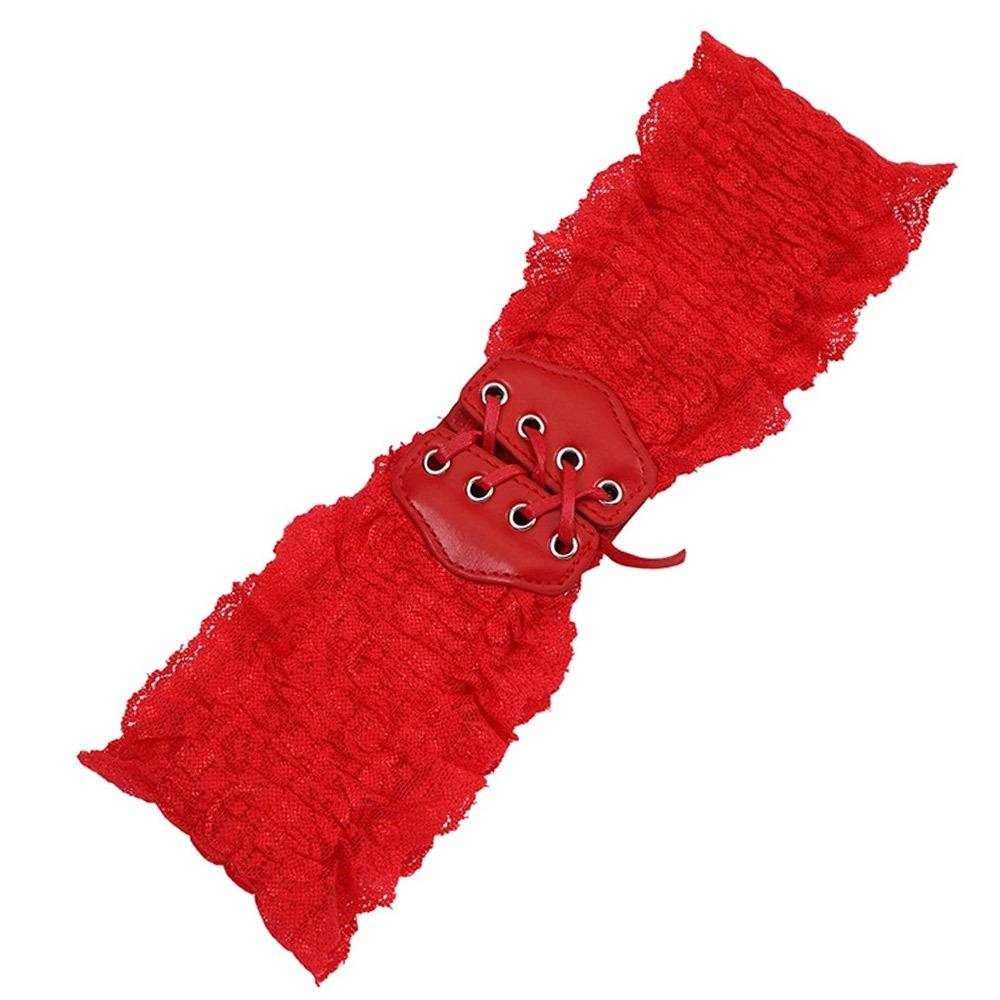 Retro Lace Wide Waist Belt Decorative Body Shapewear Fashion Waist Seal  For Women Lady Girl Bridal