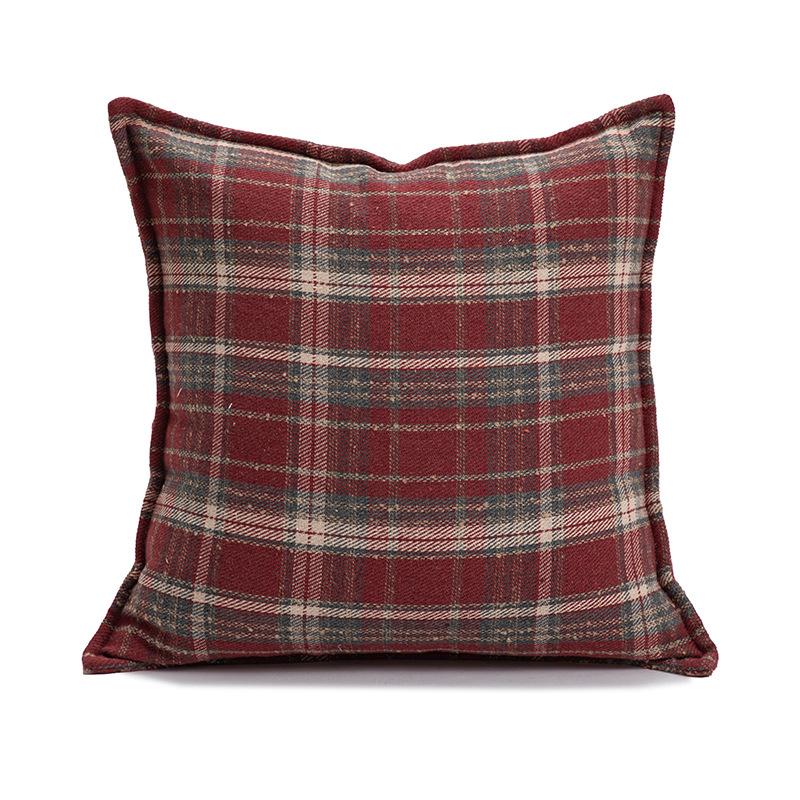 

Christmas New Year Ins Style Plaid Pillowcase Festive Sofa Cushion Case Holiday Decorative Pillow Cover Living Room Decor 45X45CM
