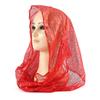 Women Glitter Sequin Hijab Scarf, Soft Mesh Sparkly Head Wrap, Solid Color Lightweight Muslim Headscarf, Fashion Shiny Turban Shawl