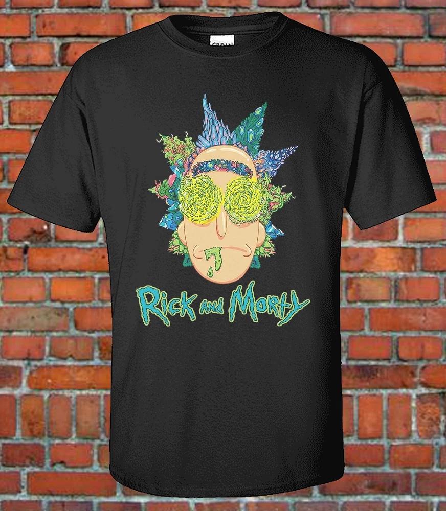 Big Face Rick and Morty Graphic TShirt M