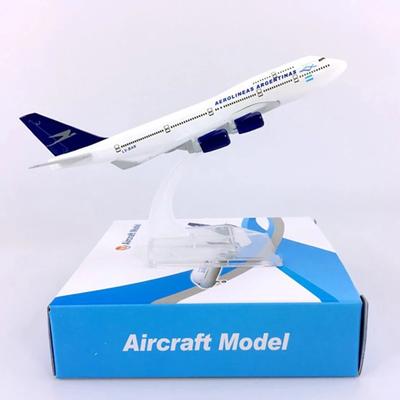 16cm Diecast Metal Argentinas Airline B747-400 Airplane Aircraft Model Plane Toy for Christmas Gift Home Decor Collection