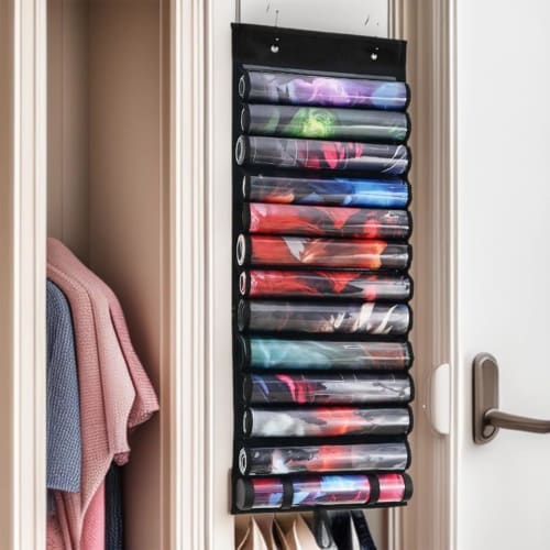 Playmat Case, Card Game Storage Mat, Dustproof, Hanging, Large Capacity, Portable, Wall Pocket