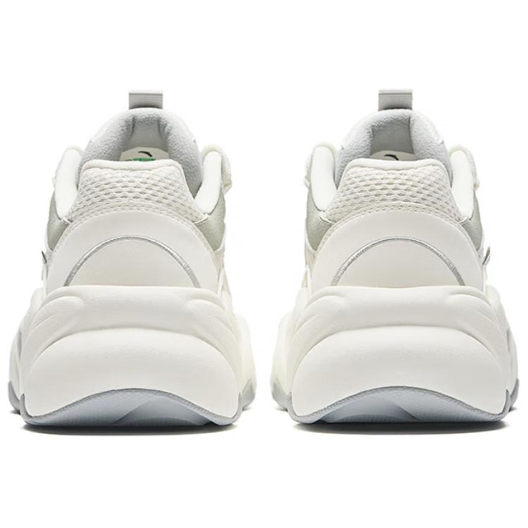 New Anta Anti-Slip Wear-Resistant Low-Top Chunky Sneakers Women's White Gray 122528888R-1