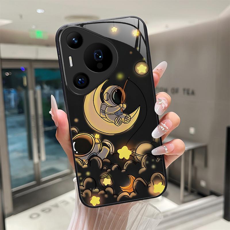 For Huawei Pura 70 Pro Plus P60 P40 Lite Pro Nova 7i 6 SE Tempered Glass Phone Case Protection Cool Dragon Tiger Hard Back Cover