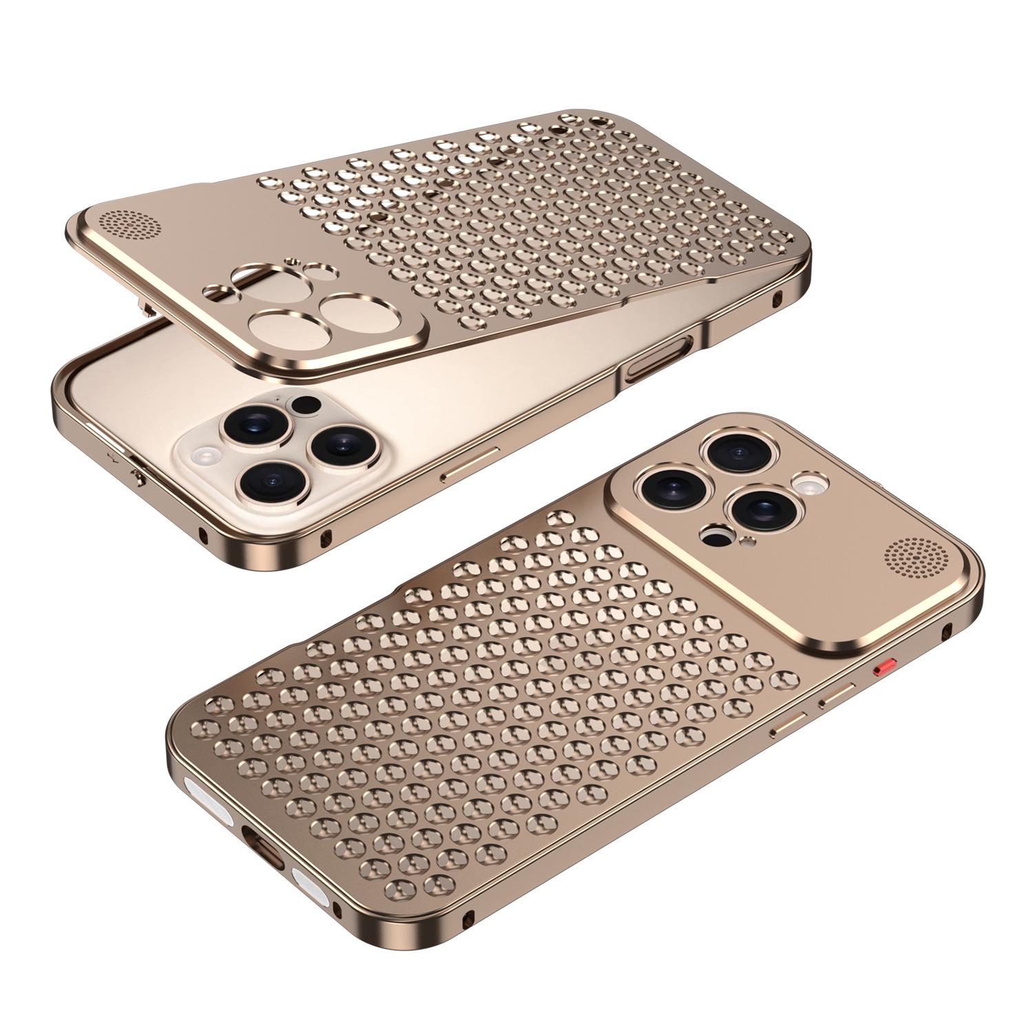 

iPhone 17 Pro Max Aromatherapy Heat Dissipation Aluminum Alloy Case Aromatherapy Snap-on - iPhone 15