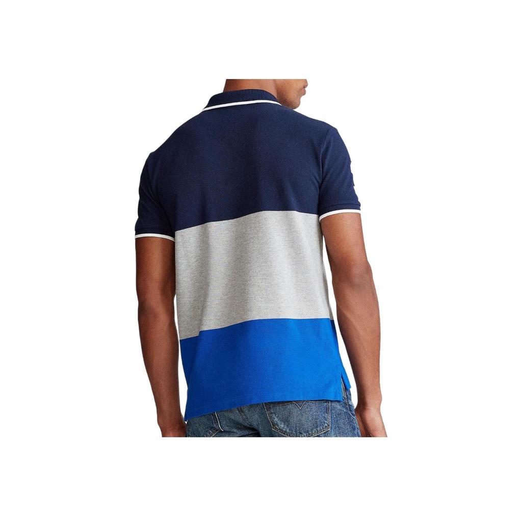Polo Ralph Lauren Logo Embroidered Short Sleeve Polo Shirt Men tops Blue 710784716-001