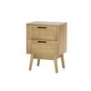 Bedside Tables Artiss Rattan 2 Drawers Side Nightstand Storage Cabinet