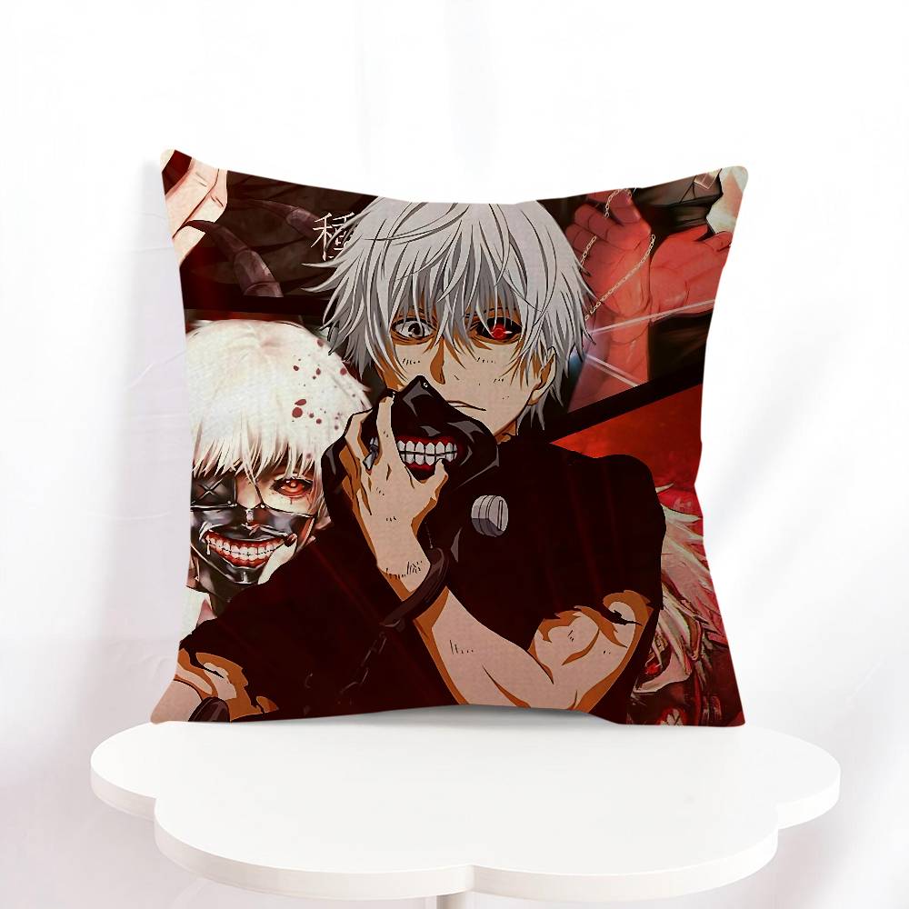 K-Kaneki Ken Pillowcase Toon Gift Cushion Cover Bedroom Home Sofa Chair Seat Decor Pillow Case