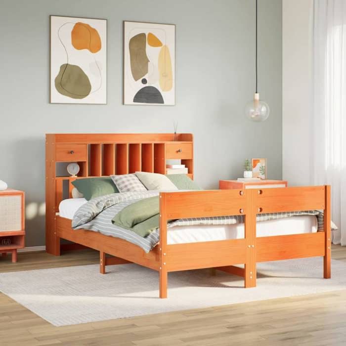 VidaXL Bunk Bed Without Mattress Wax Brown 160x200 Cm Solid Pine 3323022
