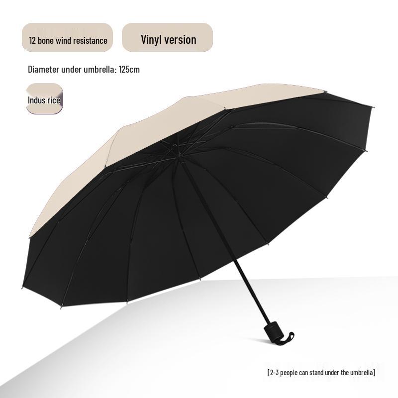 Dual-Use Automatic Folding Umbrella - Large Sunshade for Men & Women with Custom Logo and Sunscreen Protection.