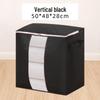 Cotton Quilt and Clothes Organizer Bag with Window, Non-Woven Fabric for Packing and Storage