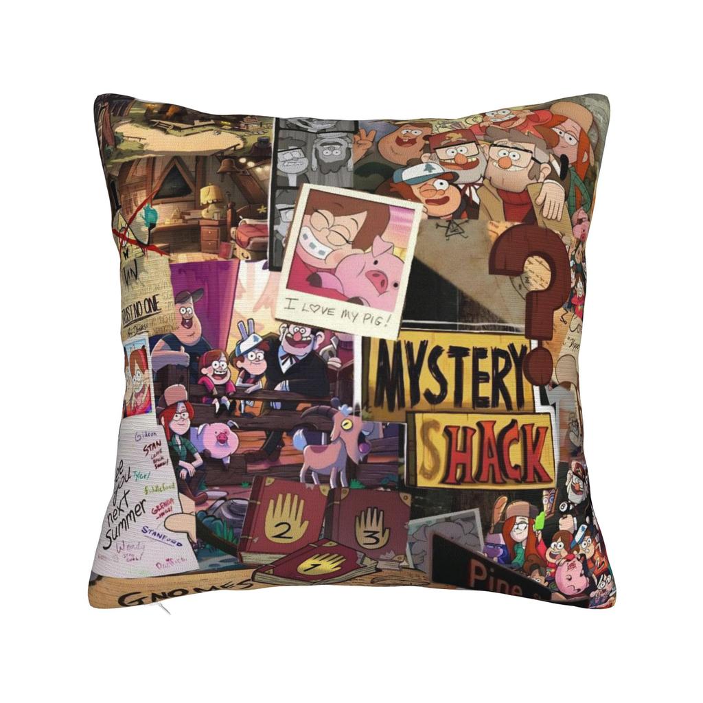 Decorative Pillow Covers GGravity Falls Merch Chair Pillow Case Cover Zipper MultiSize