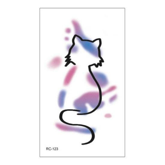 Waterproof Gradient Color Cartoon Temporary Tattoos for Men & Women