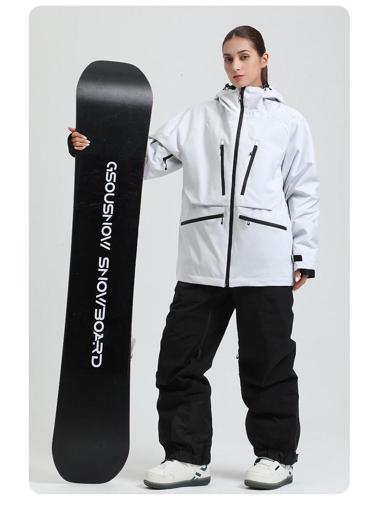 Men's and Women's Winter Ski Suit: Warm, Breathable, Waterproof, and Windproof for Outdoor Snowboarding and Sports.