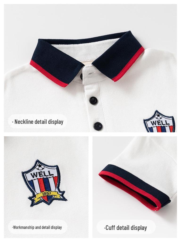 Kurzarm-Poloshirt für Jungen - Sommer-Baby-T-Shirt 2026 für kleine Jungen