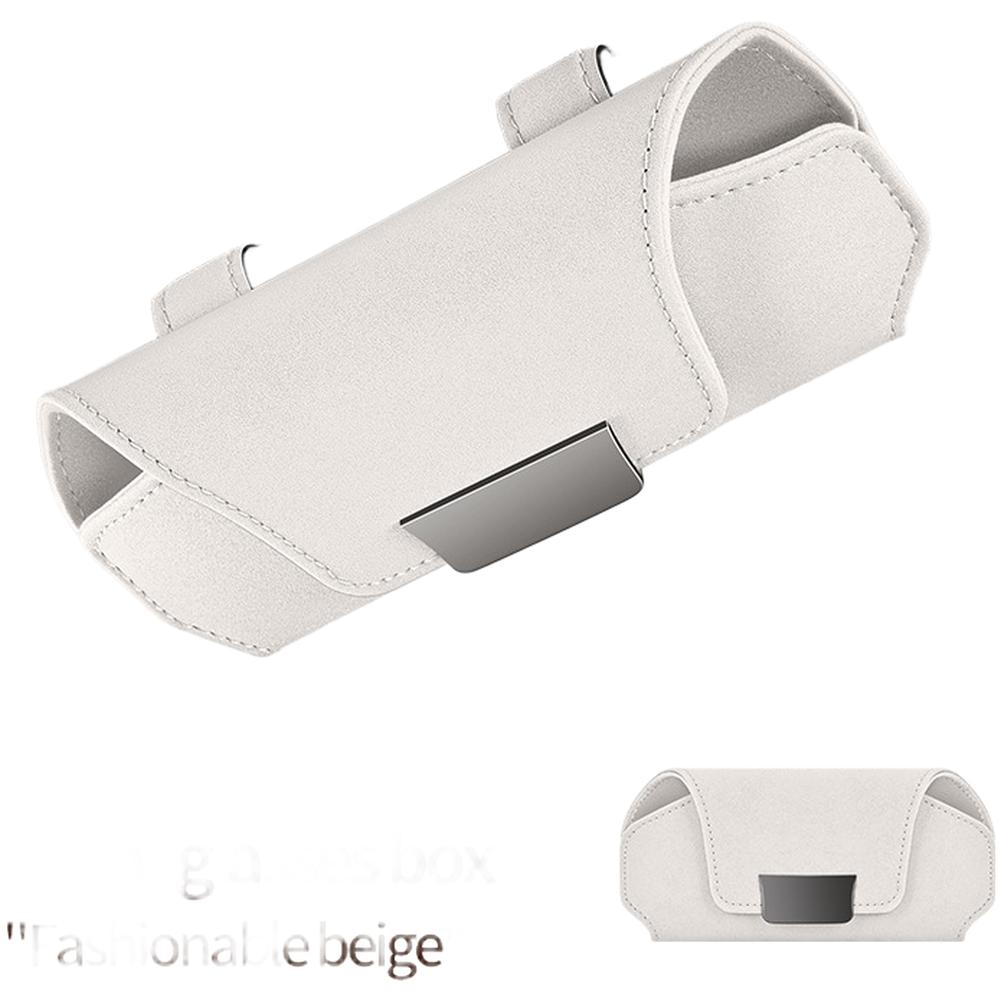 

Car Eyewear Organizer Glasses Case Easy Installation бежевий
