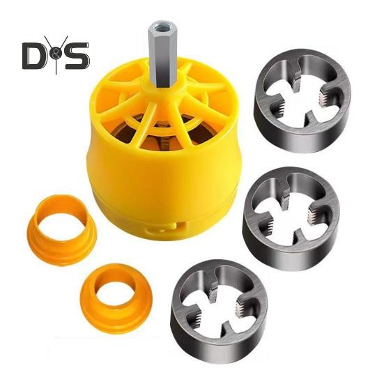 

Инструмент для нарезания резьбы из ПВХ, электрическая дрель, устройство для нарезания резьбы на водопроводных трубах с 3 плашками 1/2 , 3/4 и 1 , комплект для нарезания резьбы на трубах из ПВХ для электрической дрели 1 Set