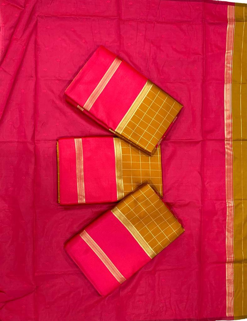 New Launch - Soft Lychee Silk Saree with Rich Pallu and Jacquard Weave
