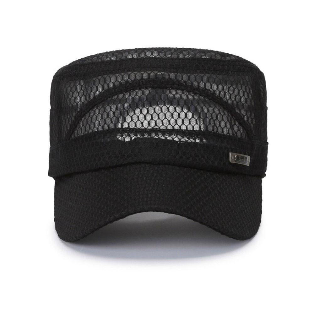 Spring Summer Anti-UV Baseball Cap Adjustable Casual Cadet Hat Breathable Outdoor Sun Hat Men
