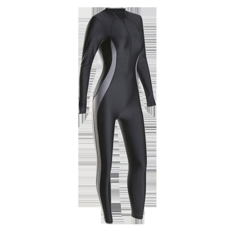 One-Piece UV Protection Swimsuit with Rash Guard