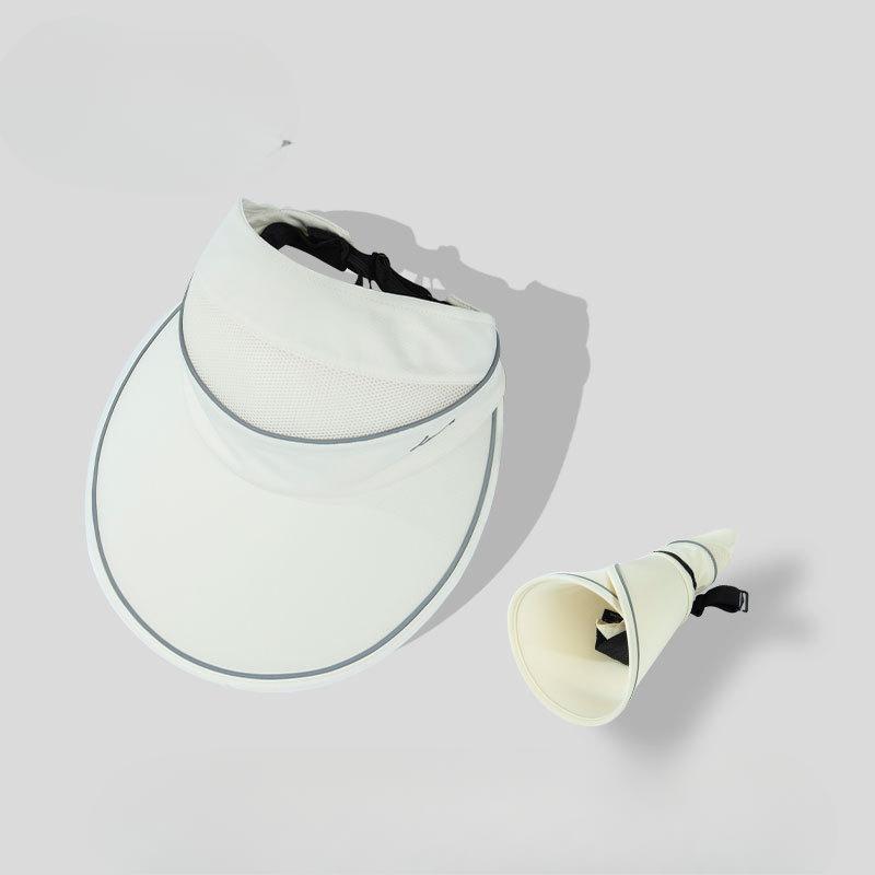 

Шляпа от солнца для улицы Женская Новая Летняя Кепка от солнца Спорт Бег Складная Велосипедная Шляпа с открытым верхом Мужская One size