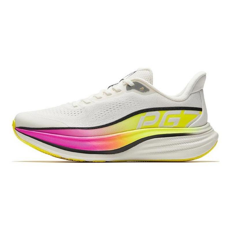 Anta Travel Step 3.0 men low-top running shoes ivory white/black/fluorescent yellow 112625546-2 42.5