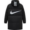 Nike Logo Kapuzen Daunenjacke Mittellang Kinder Oberbekleidung Schwarz 96J102-023