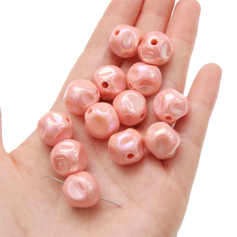 Acrylic Solid Color Beads for DIY Necklace & Bracelet Accessories