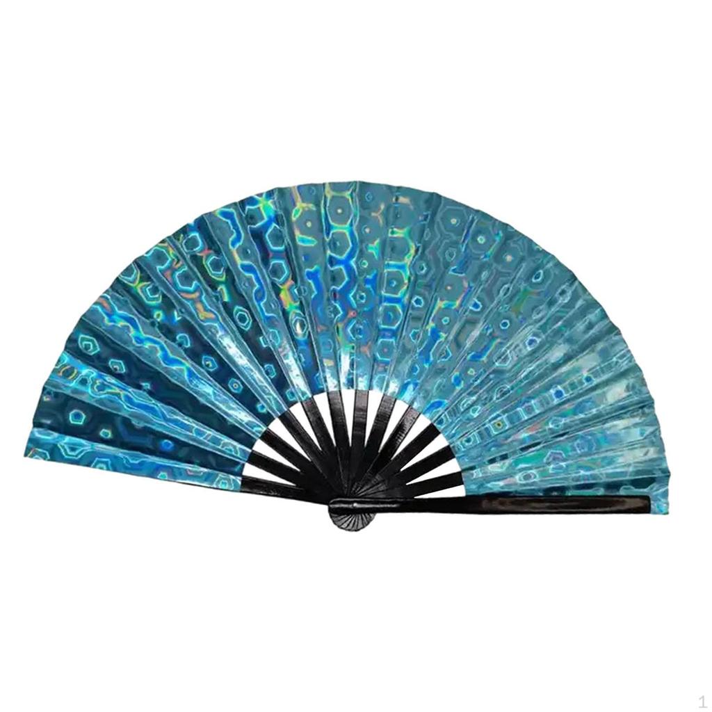 Line Dance Popping Fan Craft Hand for Party Supplies Theater Dancing Props